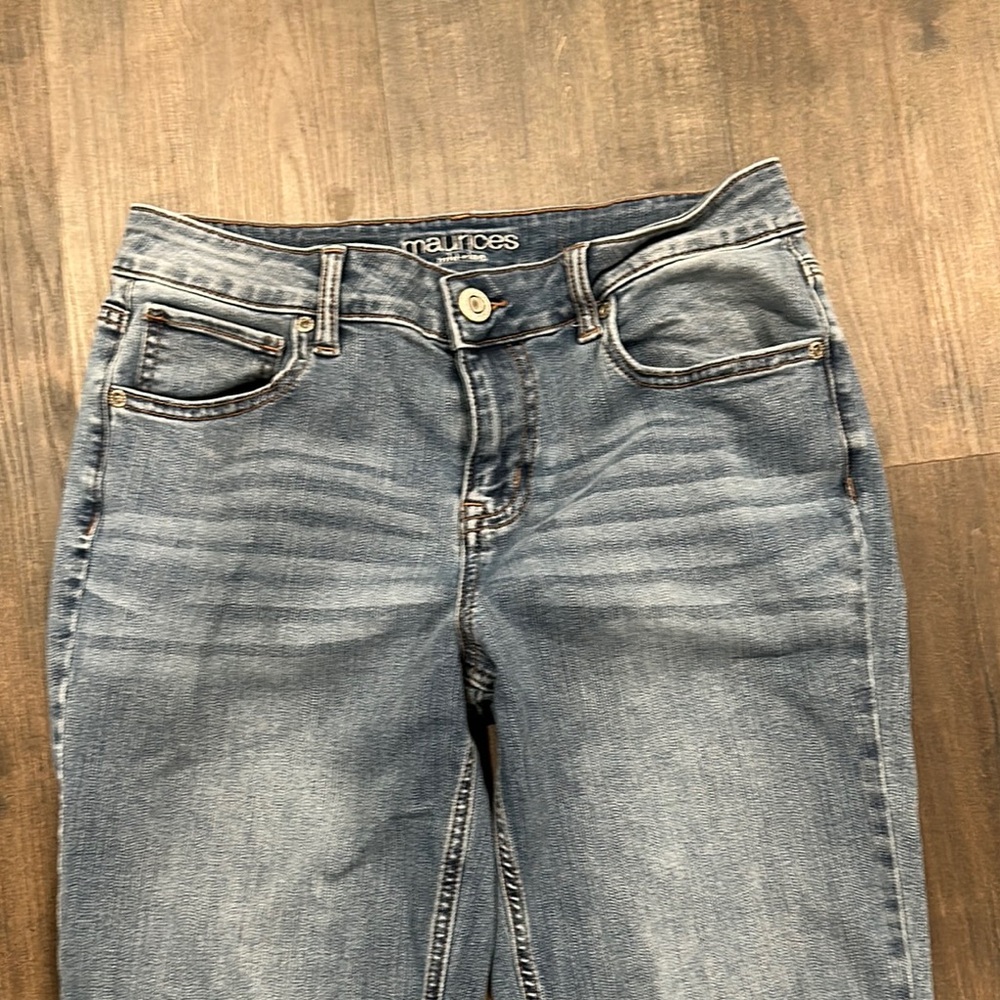 Maurices Classic Blue Mid-Rise Straight Leg Jeans